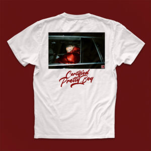 Back of Certified Pretty Boy tee.